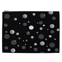 Decorative Dots Pattern Cosmetic Bag (xxl)  by ValentinaDesign