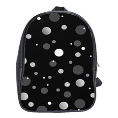 Decorative Dots Pattern School Bags (xl)  by ValentinaDesign