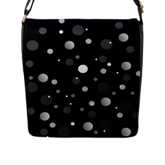 Decorative Dots Pattern Flap Messenger Bag (l)  by ValentinaDesign