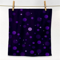 Decorative Dots Pattern Face Towel by ValentinaDesign