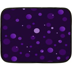 Decorative Dots Pattern Double Sided Fleece Blanket (mini)  by ValentinaDesign