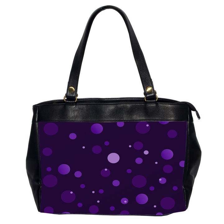 Decorative dots pattern Office Handbags (2 Sides) 