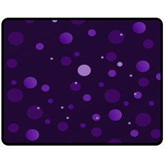 Decorative Dots Pattern Fleece Blanket (medium)  by ValentinaDesign