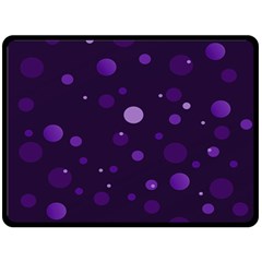 Decorative Dots Pattern Double Sided Fleece Blanket (large)  by ValentinaDesign