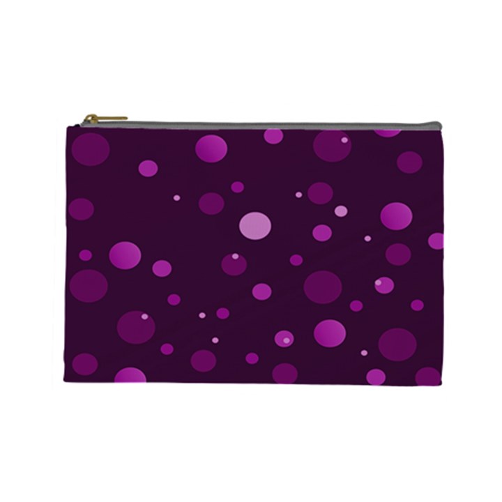 Decorative dots pattern Cosmetic Bag (Large) 