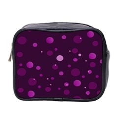 Decorative Dots Pattern Mini Toiletries Bag 2-side by ValentinaDesign