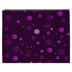 Decorative Dots Pattern Cosmetic Bag (xxxl)  by ValentinaDesign