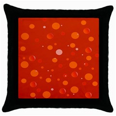 Decorative dots pattern Throw Pillow Case (Black)