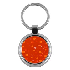 Decorative dots pattern Key Chains (Round) 