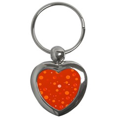 Decorative dots pattern Key Chains (Heart) 