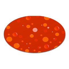 Decorative dots pattern Oval Magnet