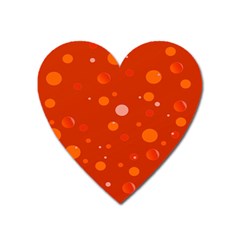 Decorative dots pattern Heart Magnet