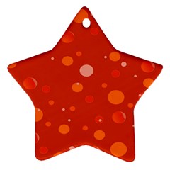 Decorative dots pattern Star Ornament (Two Sides)