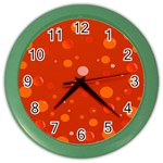 Decorative dots pattern Color Wall Clocks Front