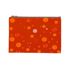 Decorative dots pattern Cosmetic Bag (Large) 