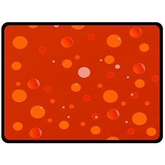 Decorative dots pattern Fleece Blanket (Large) 