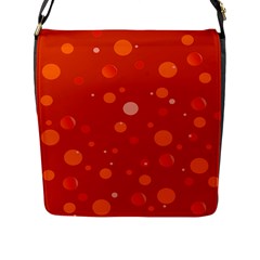 Decorative dots pattern Flap Messenger Bag (L) 