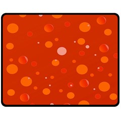 Decorative dots pattern Double Sided Fleece Blanket (Medium) 