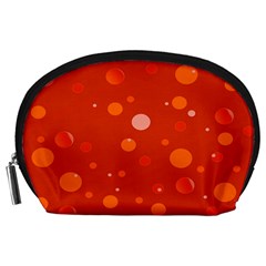 Decorative dots pattern Accessory Pouches (Large) 