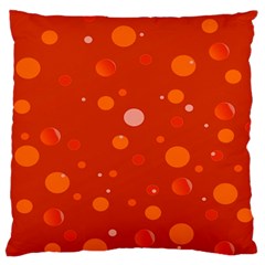 Decorative dots pattern Large Flano Cushion Case (One Side)