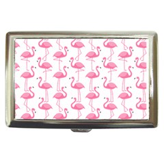 Pink Flamingos Pattern Cigarette Money Cases by Nexatart