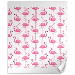 Pink Flamingos Pattern Canvas 16  X 20   by Nexatart