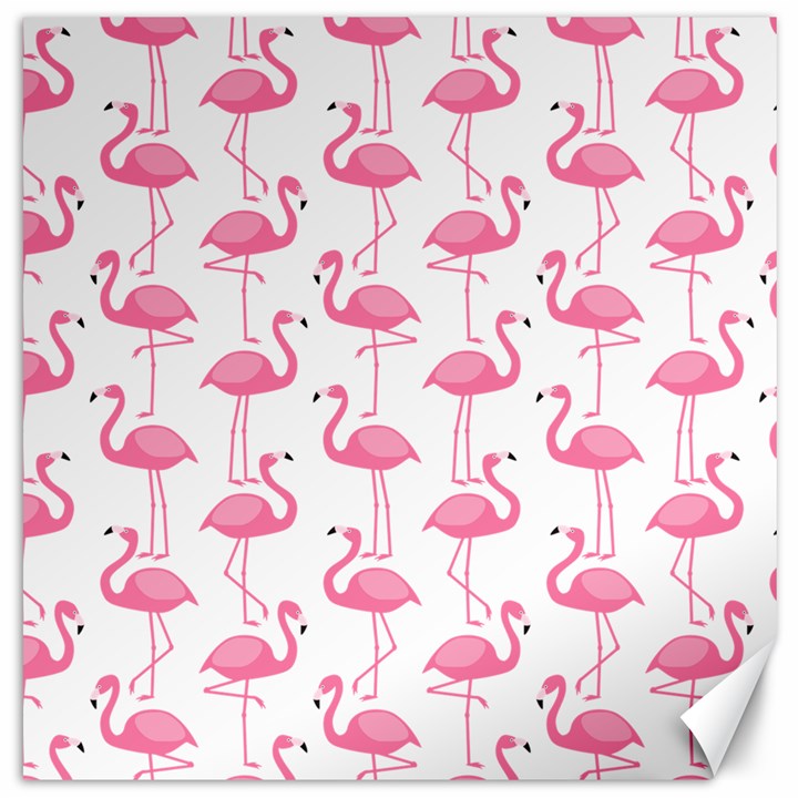 Pink Flamingos Pattern Canvas 20  x 20  