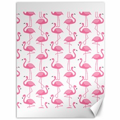 Pink Flamingos Pattern Canvas 36  X 48   by Nexatart