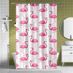 Pink Flamingos Pattern Shower Curtain 48  X 72  (small)  by Nexatart