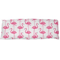 Pink Flamingos Pattern Body Pillow Case Dakimakura (two Sides) by Nexatart