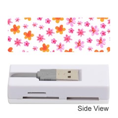 Watercolor Summer Flowers Pattern Memory Card Reader (stick)  by TastefulDesigns