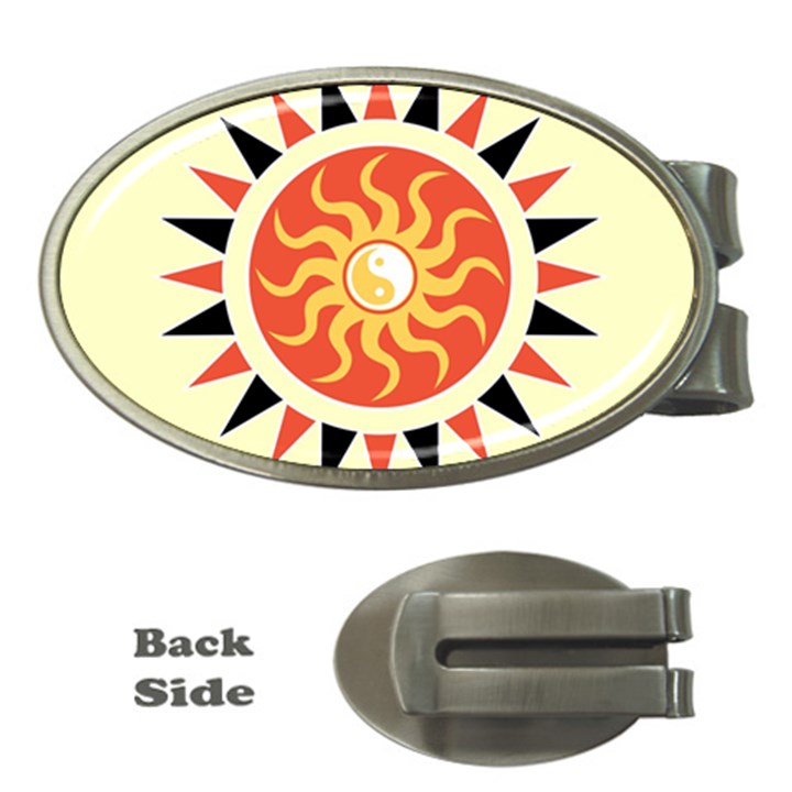 Yin Yang Sunshine Money Clips (Oval) 