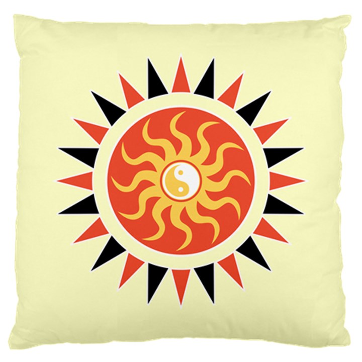 Yin Yang Sunshine Large Cushion Case (One Side)