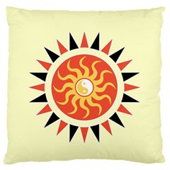 Yin Yang Sunshine Standard Flano Cushion Case (two Sides) by linceazul