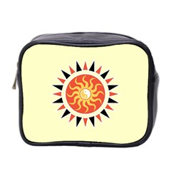 Yin Yang Sunshine Mini Toiletries Bag 2-side by linceazul