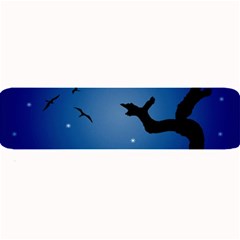 Nightscape Landscape Illustration Large Bar Mats by dflcprints