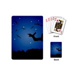 Nightscape Landscape Illustration Playing Cards (Mini)  Back