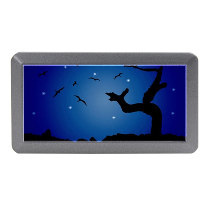 Nightscape Landscape Illustration Memory Card Reader (Mini)