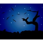 Nightscape Landscape Illustration Deluxe Canvas 14  x 11  14  x 11  x 1.5  Stretched Canvas