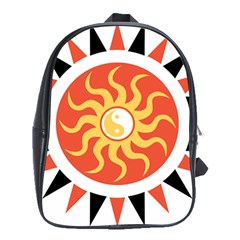 Yin Yang Sunshine School Bags (xl)  by linceazul