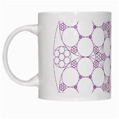 Density Multi Dimensional Gravity Analogy Fractal Circles White Mugs by Nexatart