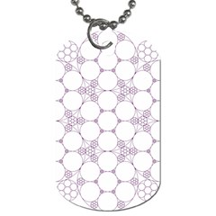 Density Multi Dimensional Gravity Analogy Fractal Circles Dog Tag (one Side) by Nexatart