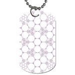 Density Multi Dimensional Gravity Analogy Fractal Circles Dog Tag (One Side) Front