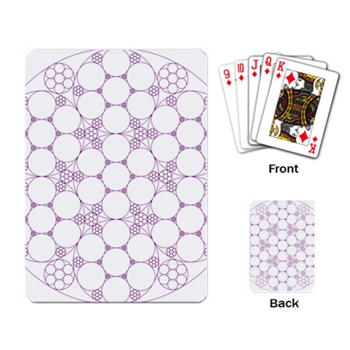 Density Multi Dimensional Gravity Analogy Fractal Circles Playing Card