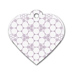 Density Multi Dimensional Gravity Analogy Fractal Circles Dog Tag Heart (one Side) by Nexatart