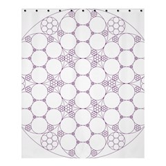 Density Multi Dimensional Gravity Analogy Fractal Circles Shower Curtain 60  X 72  (medium)  by Nexatart