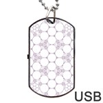 Density Multi Dimensional Gravity Analogy Fractal Circles Dog Tag USB Flash (One Side) Front