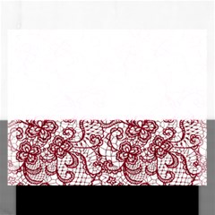 Transparent Lace With Flowers Decoration Rectangular Jigsaw Puzzl by Nexatart