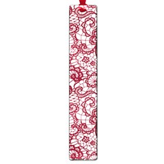 Transparent Lace With Flowers Decoration Large Book Marks by Nexatart