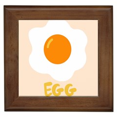 Egg Eating Chicken Omelette Food Framed Tiles by Nexatart